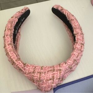 Brianna Cannon Pink Tweed Headband